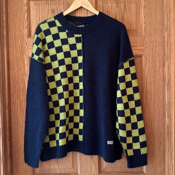 THE RAGGED PRIEST Spectre Checkerboard Knit Sweater - Picture 8 of 9